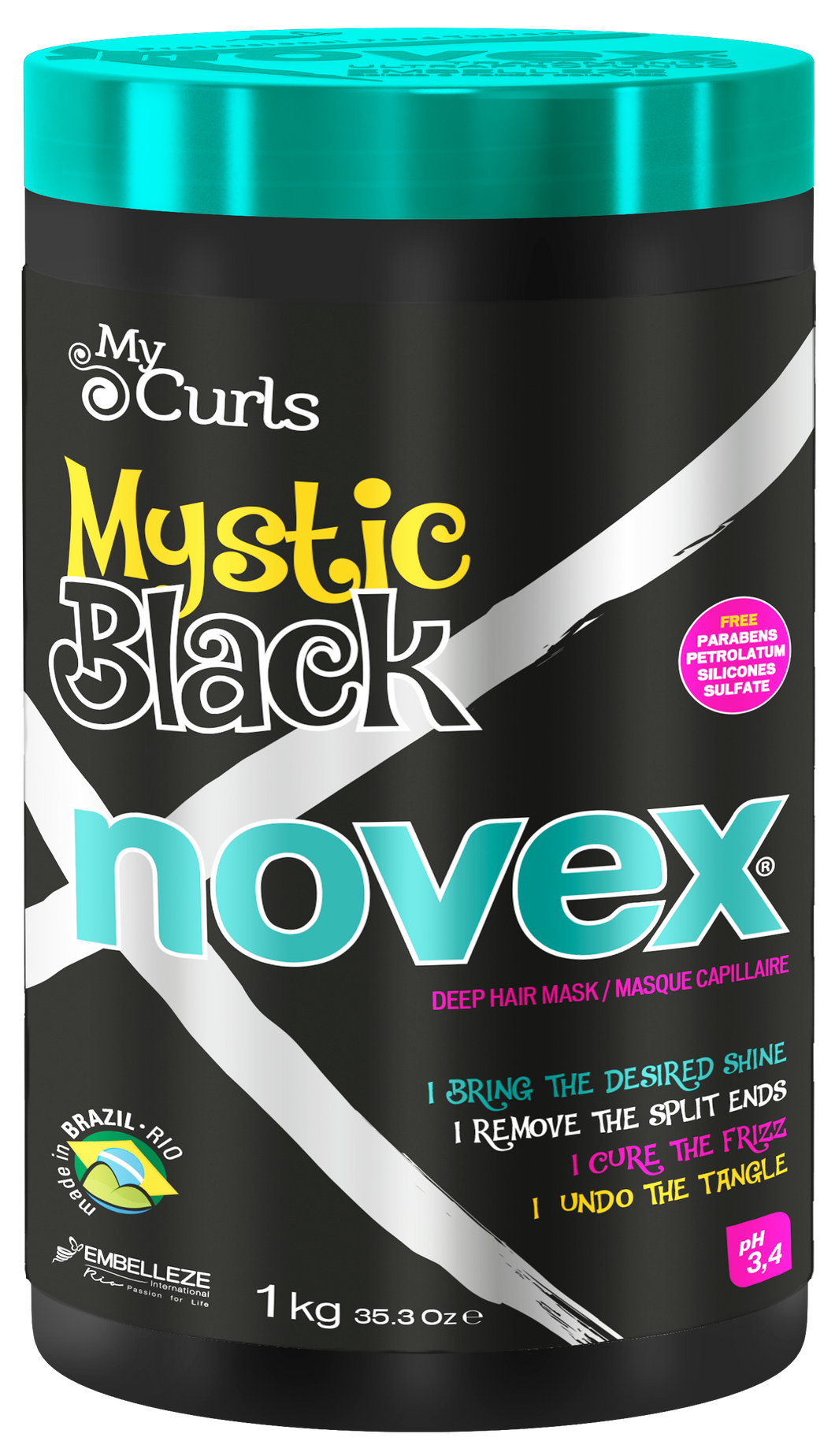 Novex Mystic Black Dyp Hårkur 1 Kg