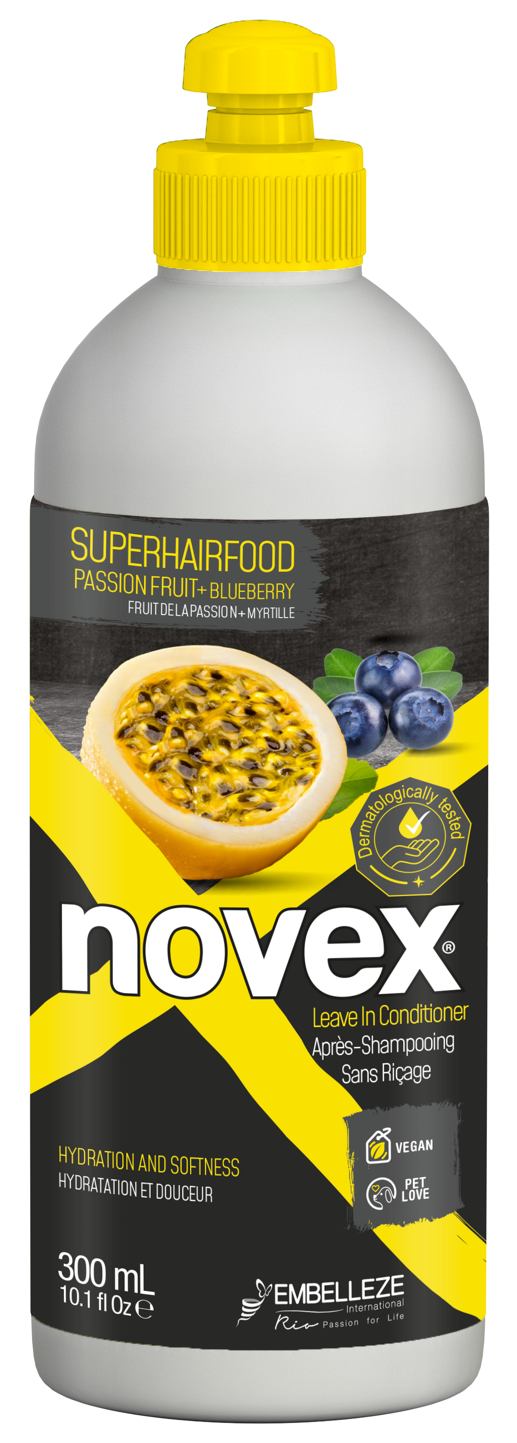 Novex Superhairfood Passion Fruit & Blueberry Leave in 300 ml